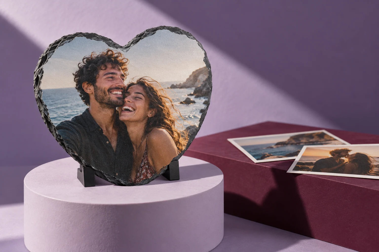 Heart-shaped photo preview